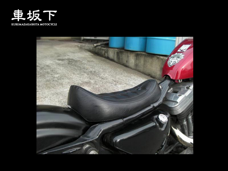車坂下moto-cycle/ スポーツスターシングルシート(ボタン)